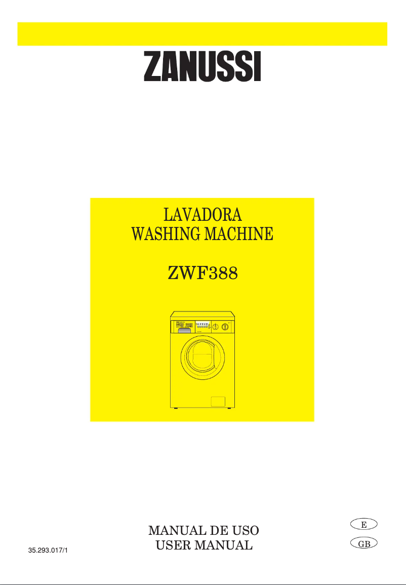 Página 1 del manual Manual de usuario Zanussi ZWF388