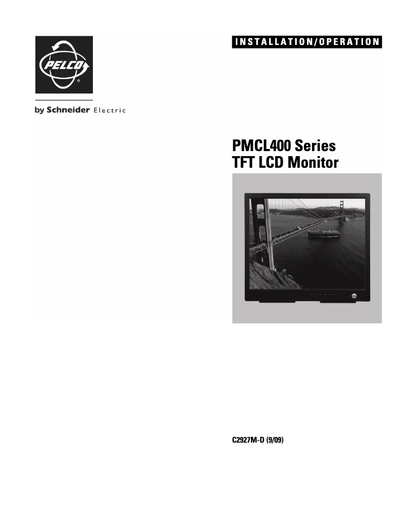 Page 1 de la notice Manuel utilisateur Pelco PMCL417A