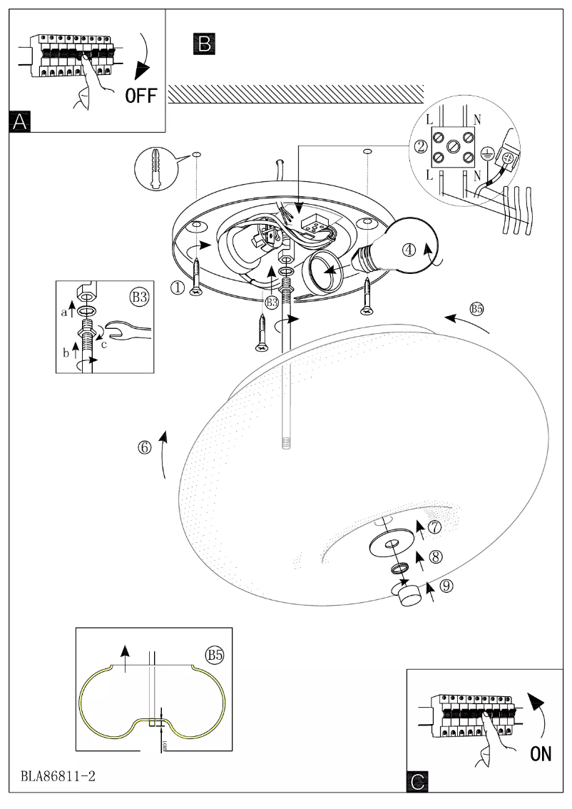 Page 1 de la notice Manuel utilisateur Eglo Optica