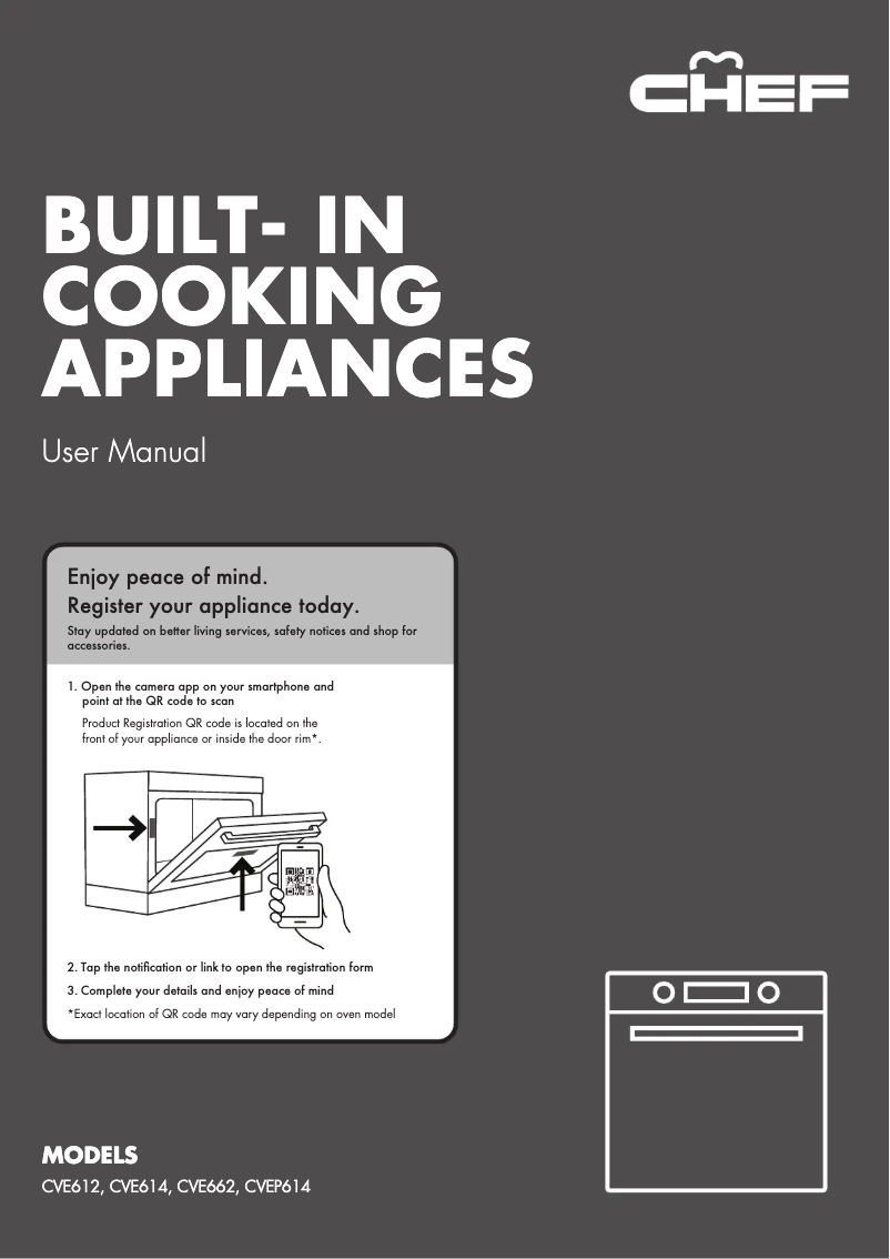Page 1 de la notice Manuel utilisateur Chef CVE662