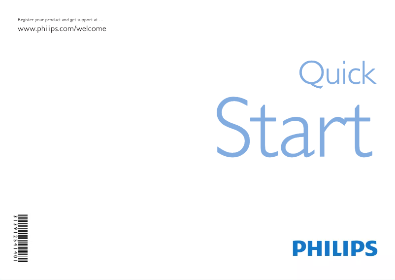 Page 1 of the manual Quick Start Guide Philips 47PFL7404H