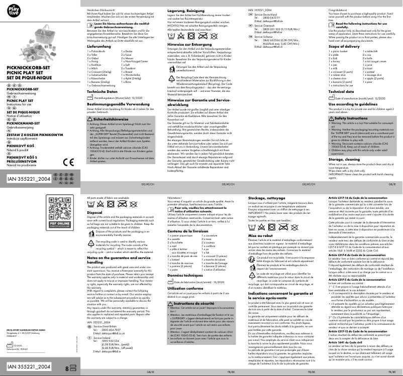 Página 1 del manual Manual de usuario Playtive IAN 355221