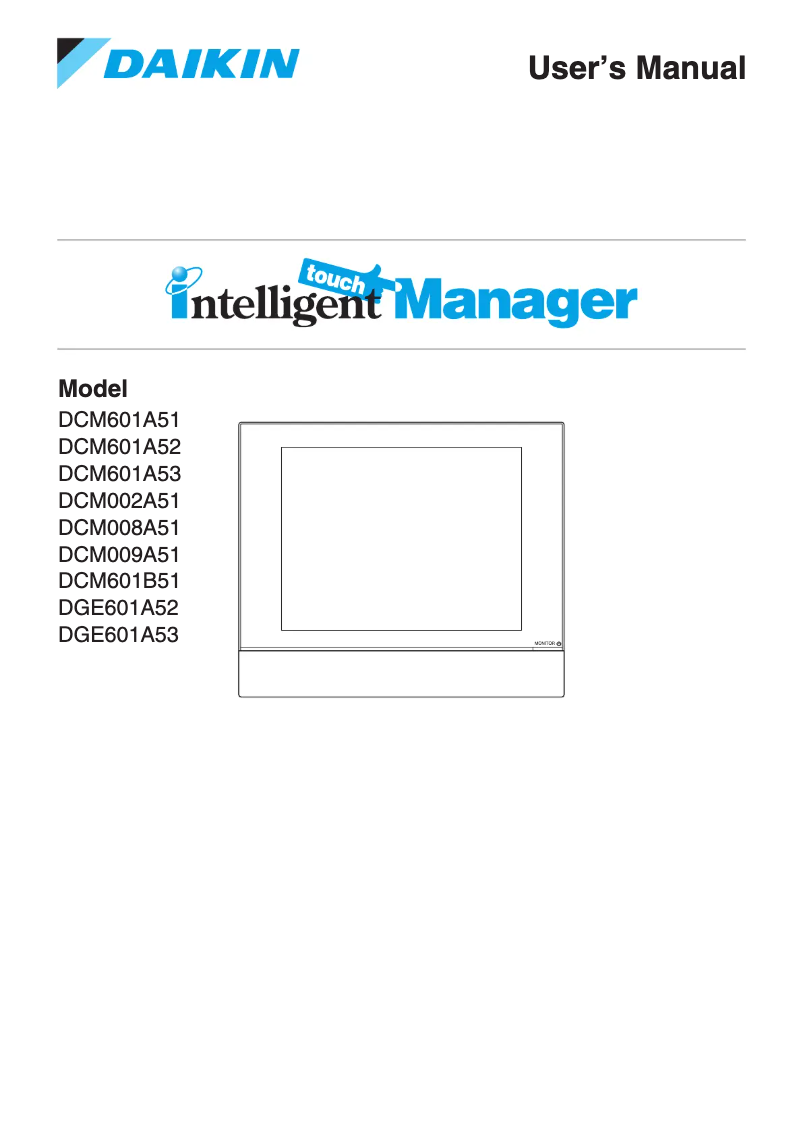 Página 1 del manual Manual de usuario Daikin DCM008A51