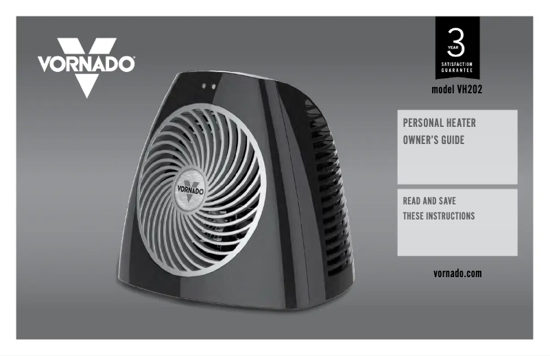 Page 1 of the manual User Manual Vornado VH202