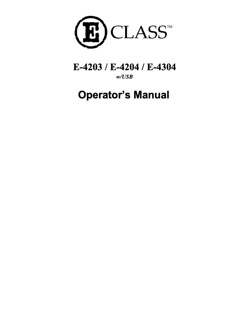 Page 1 de la notice Manuel utilisateur Datamax-O'neil E-4304