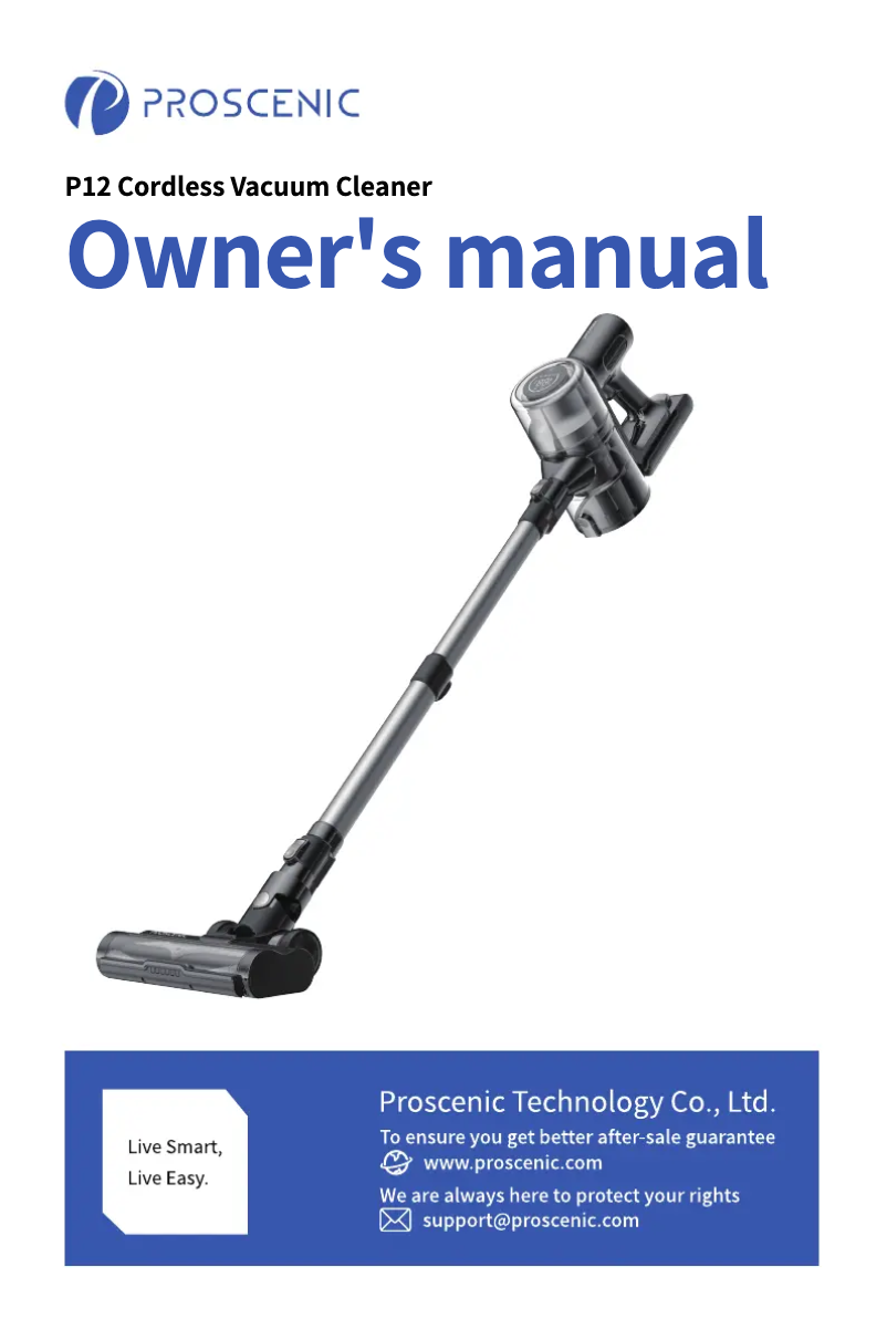 Página 1 del manual Manual de usuario Prosenic P12