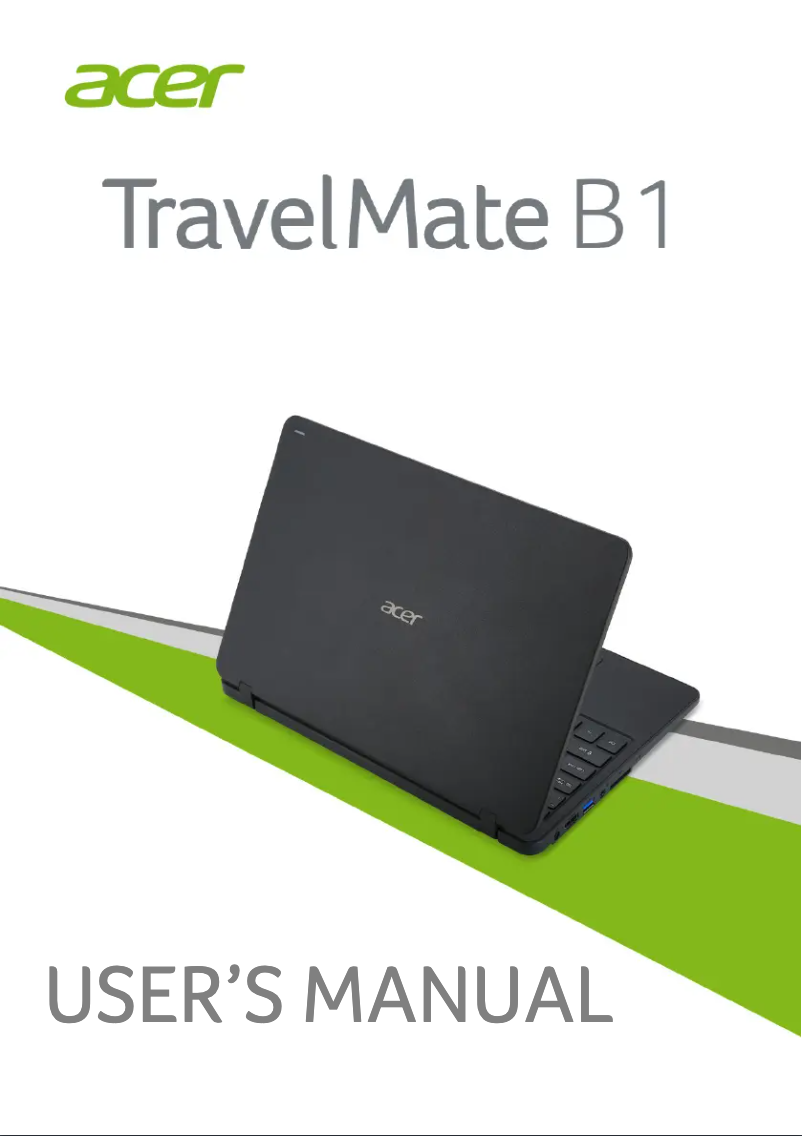 Page 1 de la notice Manuel utilisateur Acer TravelMate B117