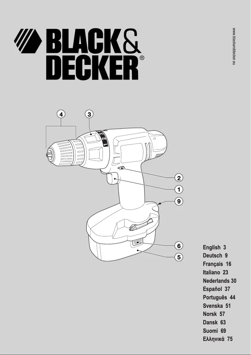 Página 1 del manual Manual de usuario Black & Decker KC14GT