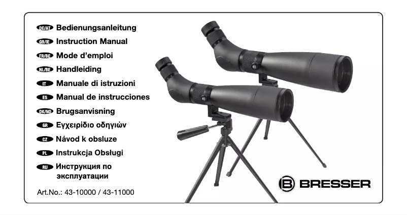 Page 1 de la notice Manuel utilisateur Bresser Travel 20-60X60