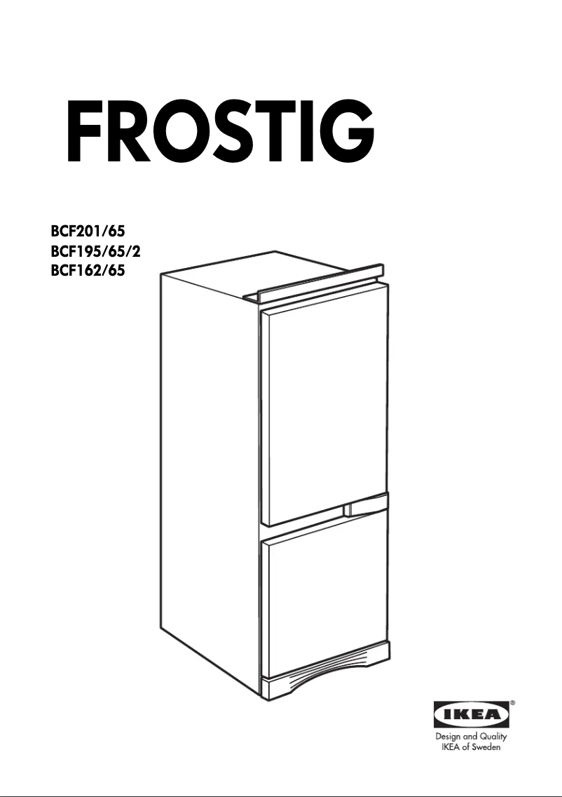 Page 1 de la notice Manuel utilisateur Whirlpool Frostig BCF195 65