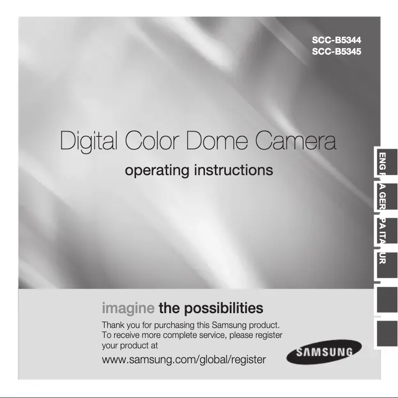 Página 1 del manual Manual de usuario Samsung SCC-B5344P