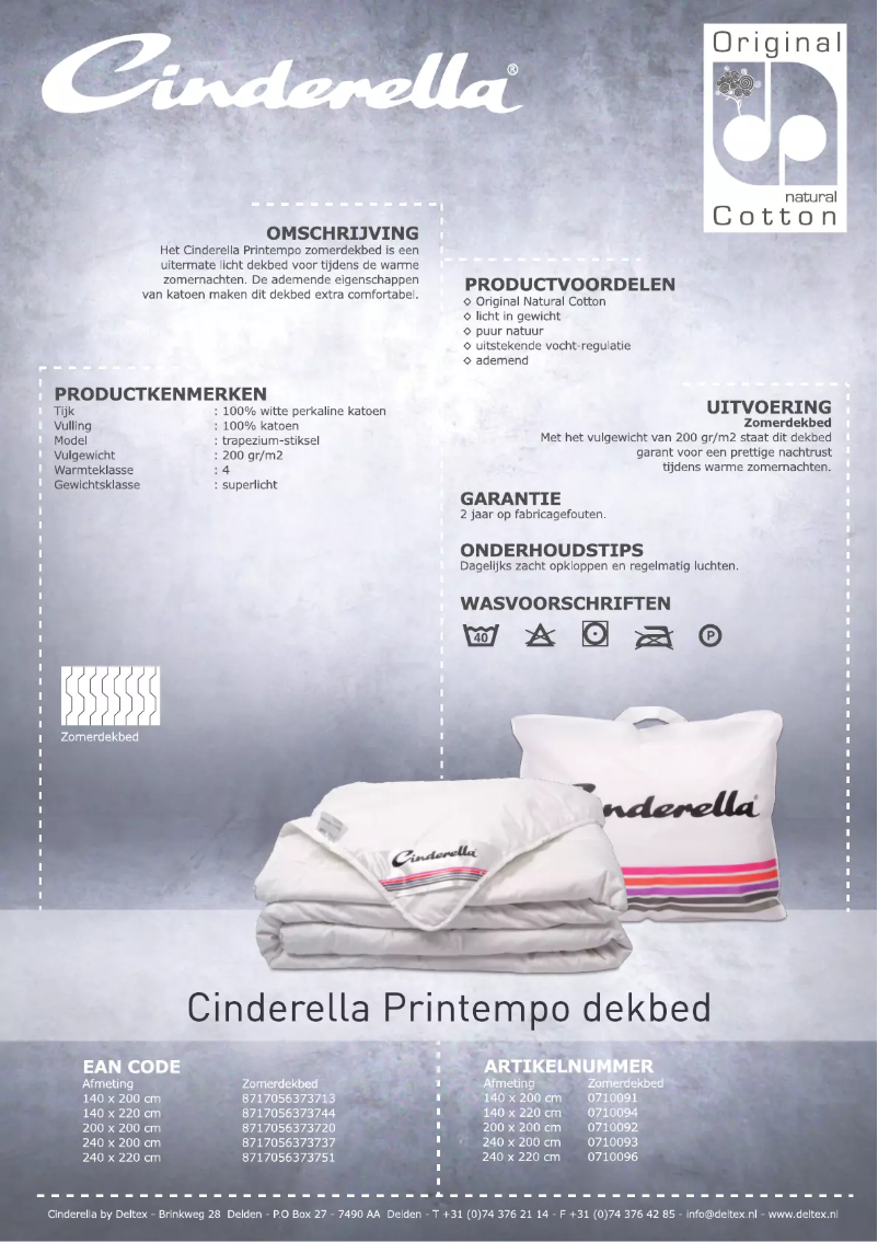 Page 1 de la notice Manuel utilisateur Cinderella Printempo
