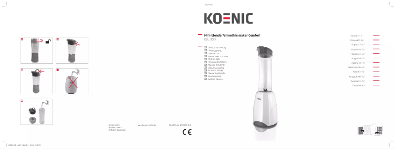 Page 1 de la notice Manuel utilisateur Koenic KBL 300