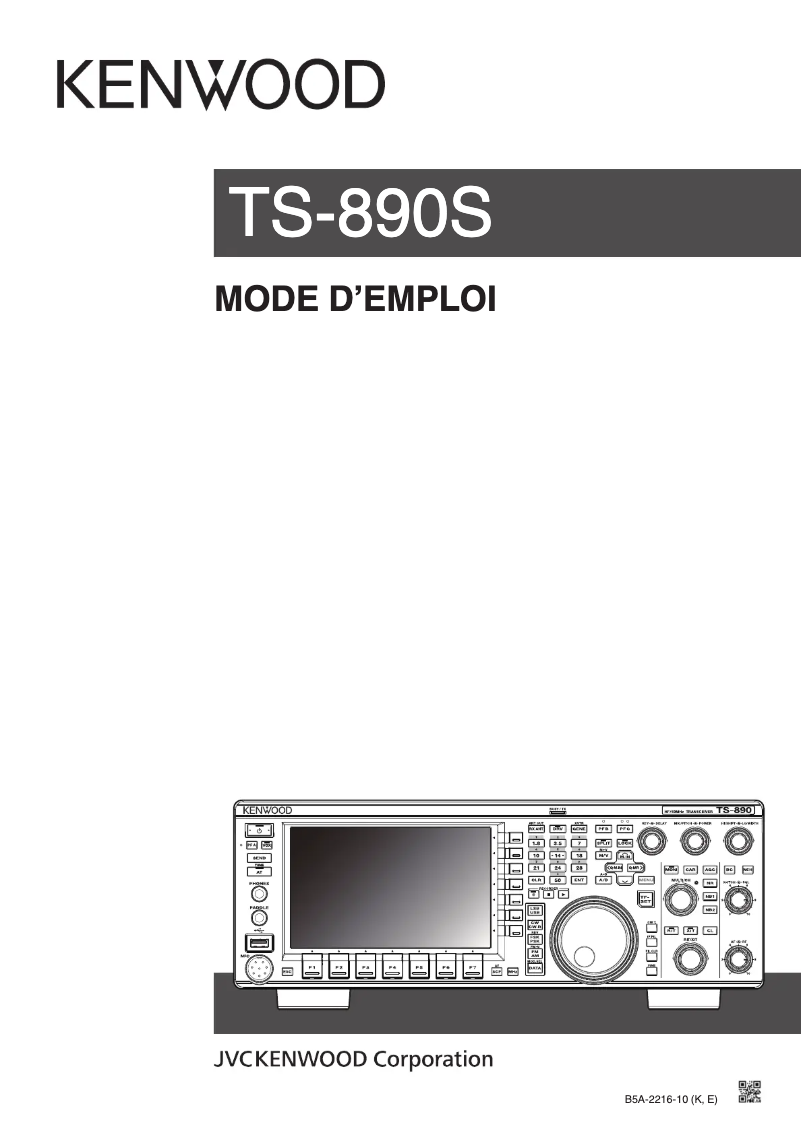 Page 1 de la notice Manuel utilisateur Kenwood TS-890S