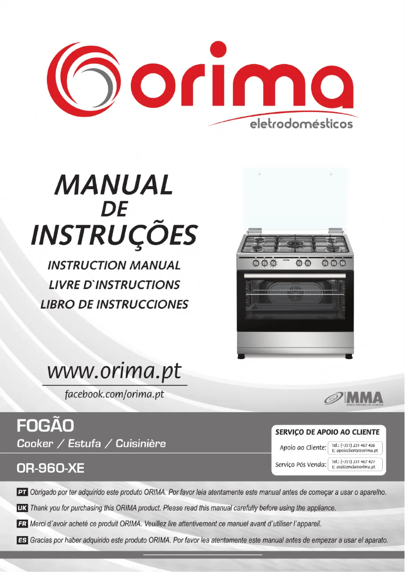 Page 1 de la notice Manuel utilisateur Orima OR-960-XE