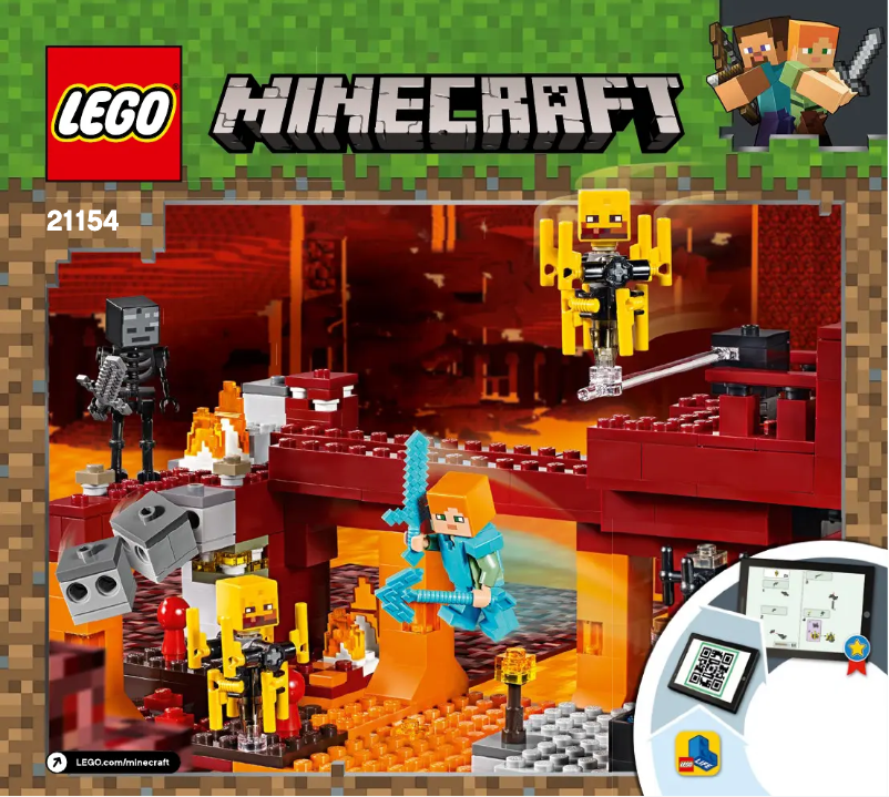 Page 1 de la notice Manuel utilisateur Lego Minecraft 21154
