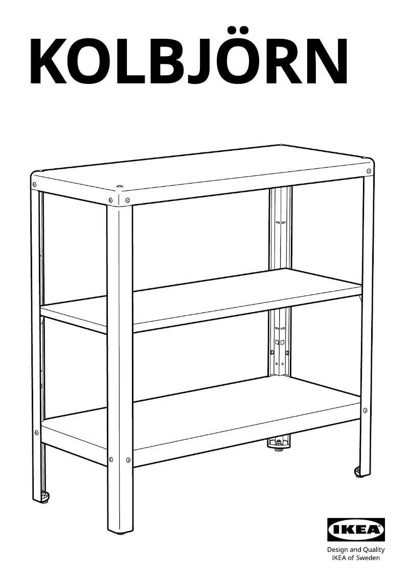 Page 1 de la notice Manuel utilisateur Ikea KOLBJÖRN 904.092.97