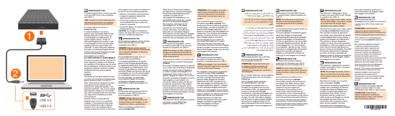 Page 1 de la notice Manuel utilisateur Seagate STEB4000100