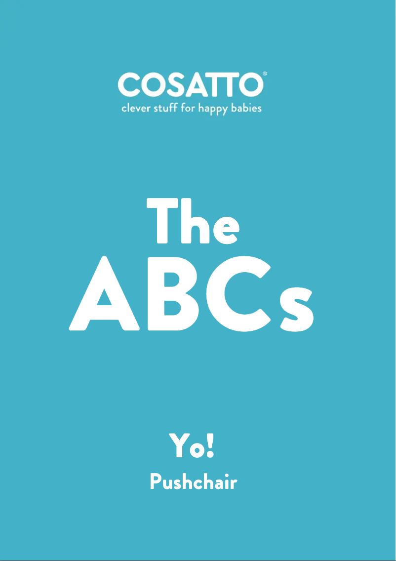 Page 1 of the manual User Manual Cosatto Yo!