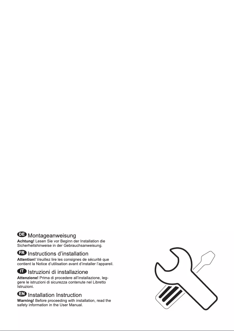 Page 1 de la notice Guide d'installation Electrolux IK301BNL