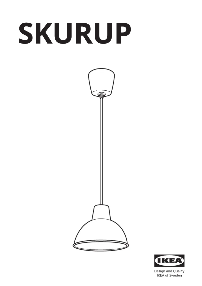Page 1 de la notice Manuel utilisateur Ikea SKURUP 803.973.94