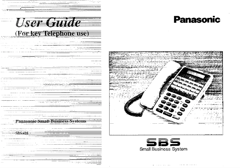 Página 1 del manual Manual de usuario Panasonic SBS-416