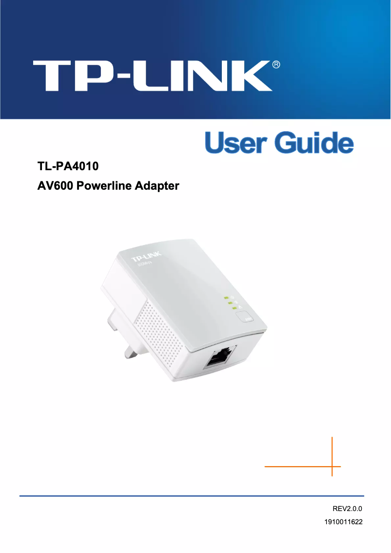 Page 1 de la notice Guide d'installation TP-Link TL-PA4010 KIT