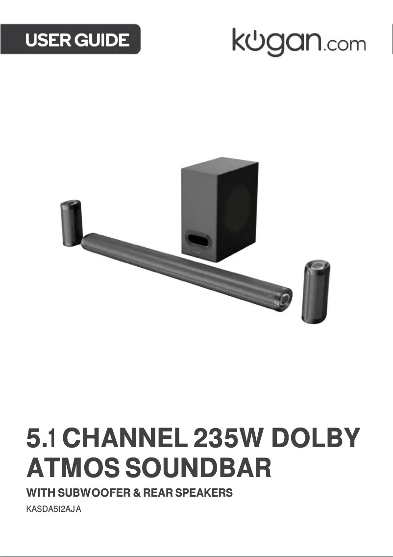 Page 1 of the manual User Manual Kogan KASDA512AJA