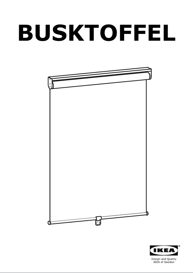 Page 1 de la notice Manuel utilisateur Ikea BUSKTOFFEL