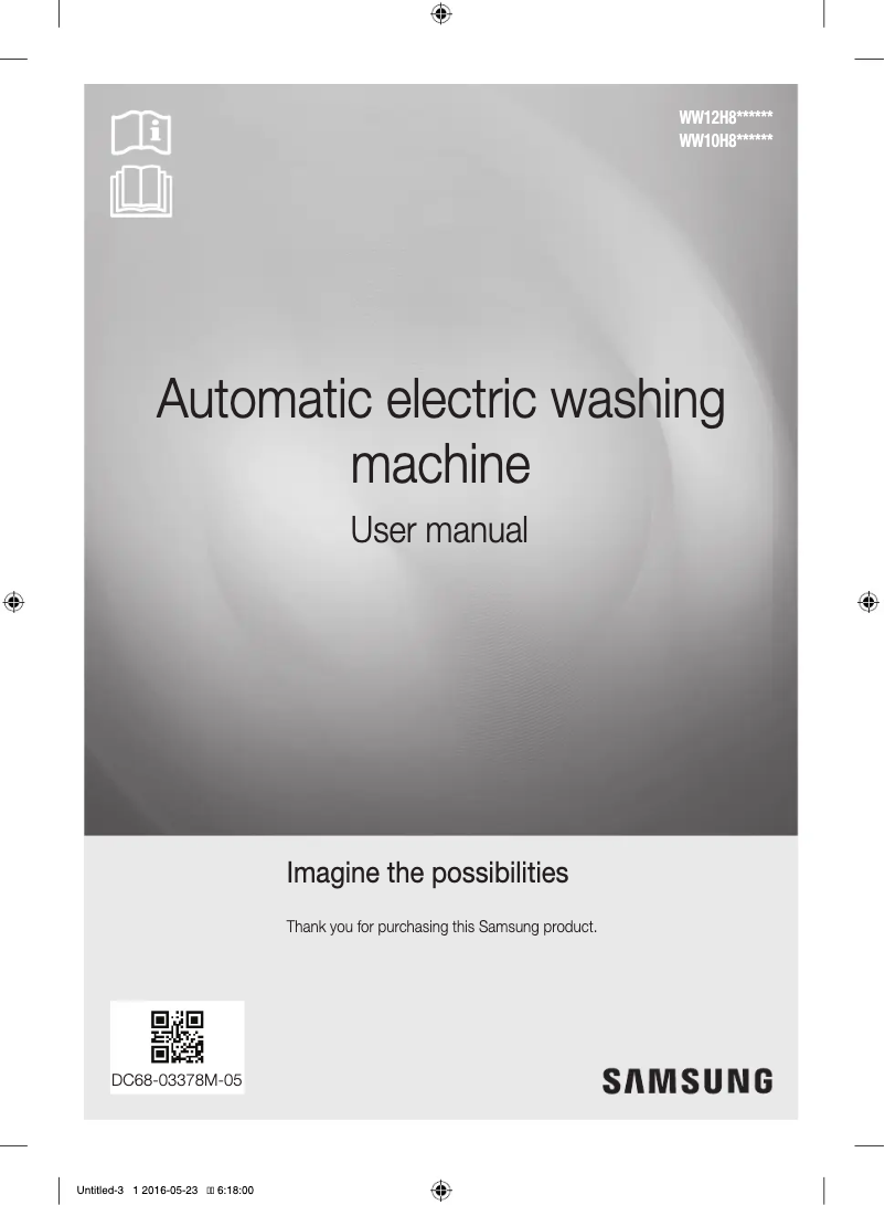 Página 1 del manual Manual de usuario Samsung WW10H8420EWH