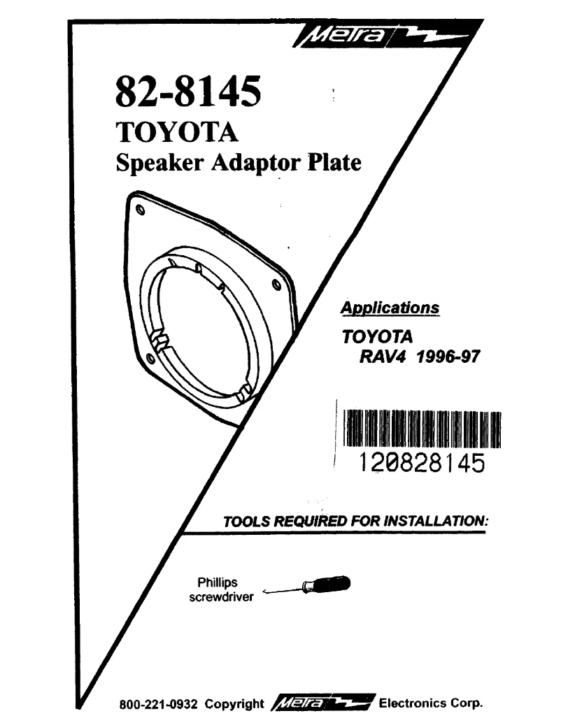Página 1 del manual Manual de usuario Metra 82-8145