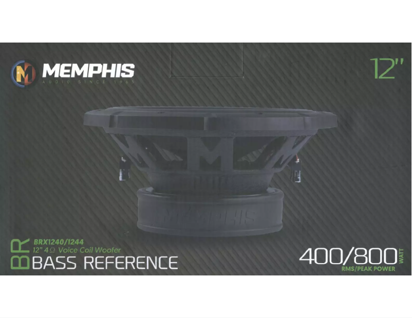 Page 1 de la notice Manuel utilisateur Memphis Audio BRX1240