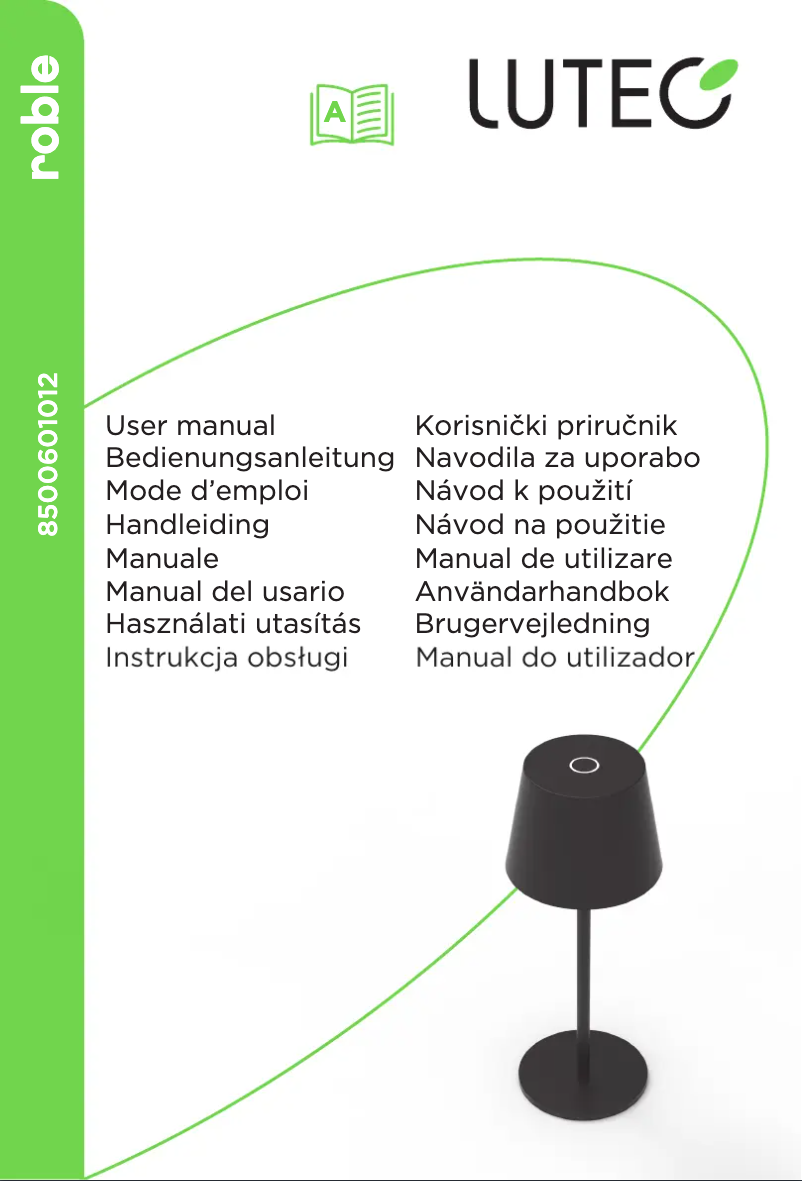 Page 1 of the manual User Manual Lutec Roble