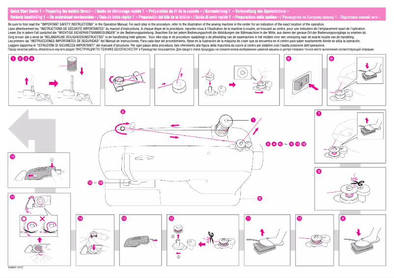 Página 1 del manual Guía de inicio rápido Brother CE-5000PRW