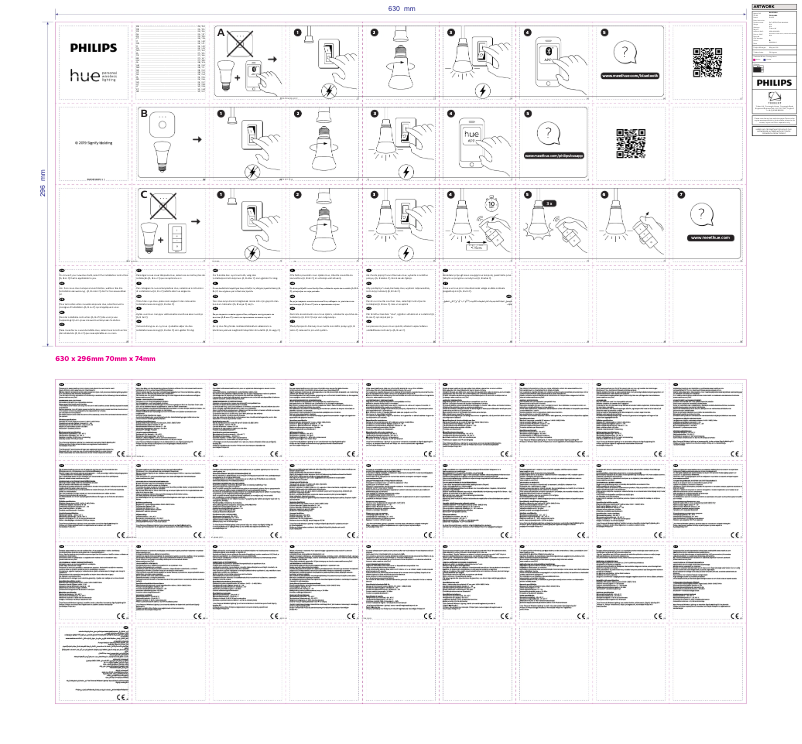 Page 1 de la notice Manuel utilisateur Philips Hue White Ambiance E27