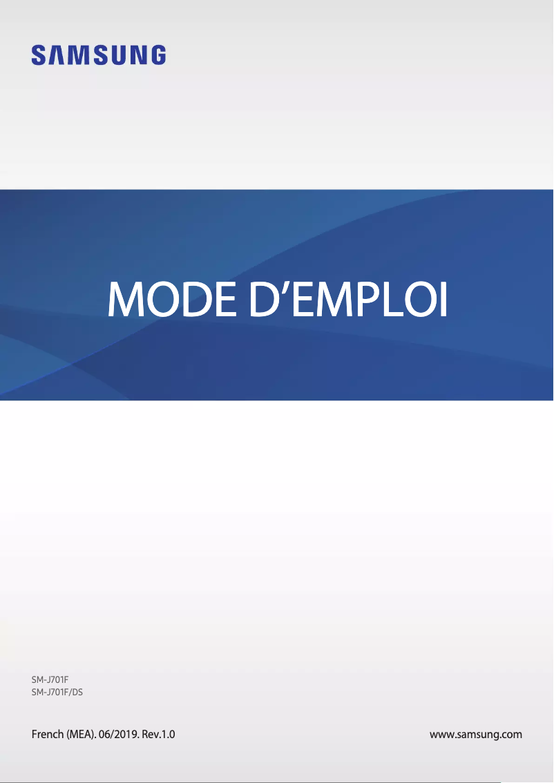 Page 1 de la notice Manuel utilisateur Samsung Galaxy J7 Core