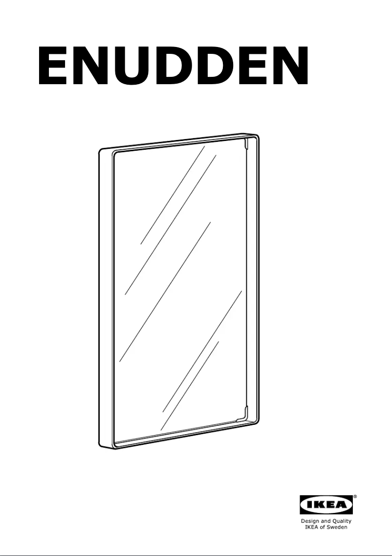 Page 1 de la notice Manuel utilisateur Ikea ENUDDEN