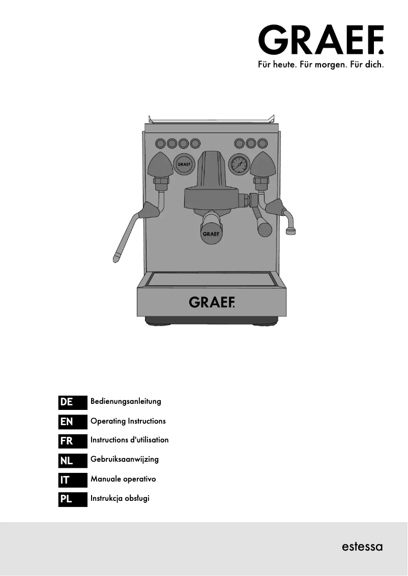 Página 1 del manual Manual de usuario Graef Estessa