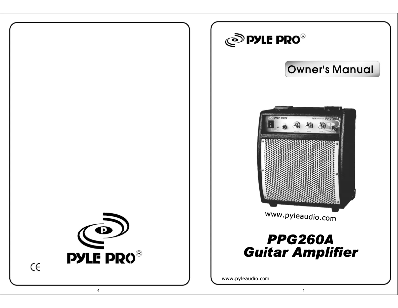 Página 1 del manual Manual de usuario Pyle PPG260A