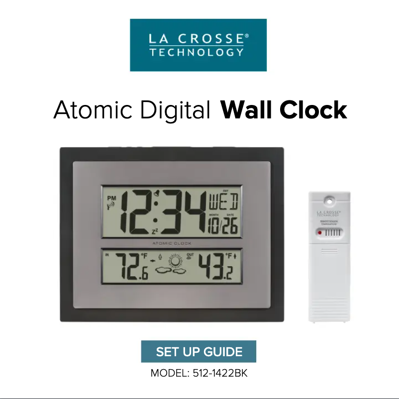 Página 1 del manual Manual de usuario La Crosse Technology 512-1422BK