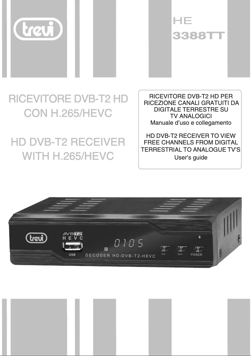 Page 1 de la notice Manuel utilisateur Trevi HE 3388 TT