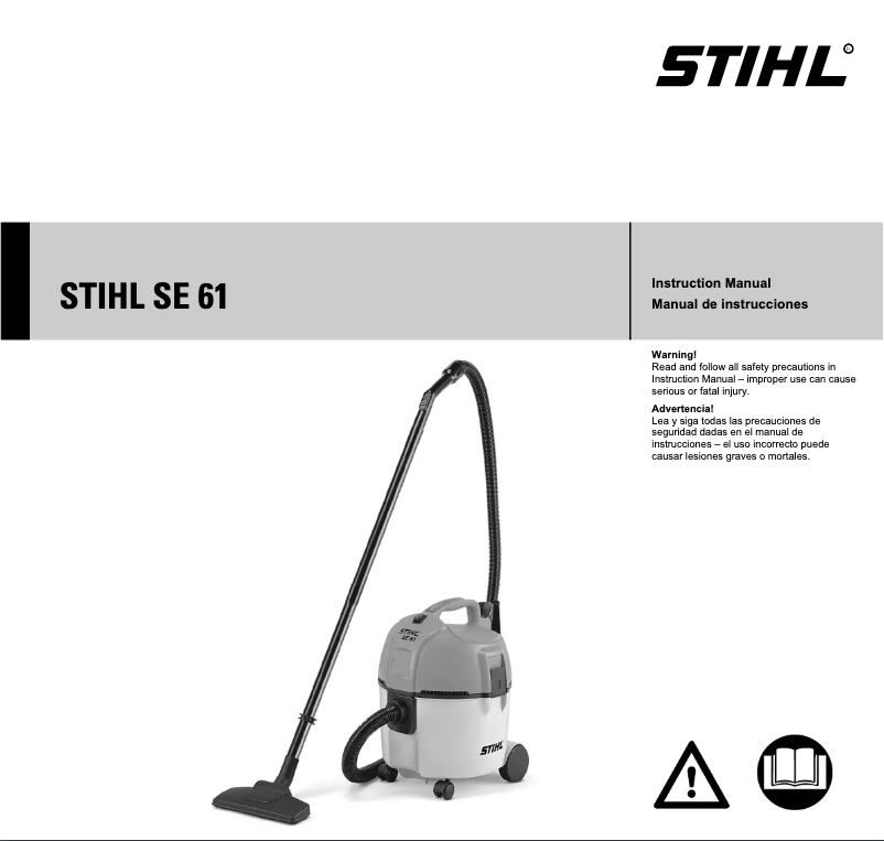 Page 1 de la notice Manuel utilisateur Stihl SE 61