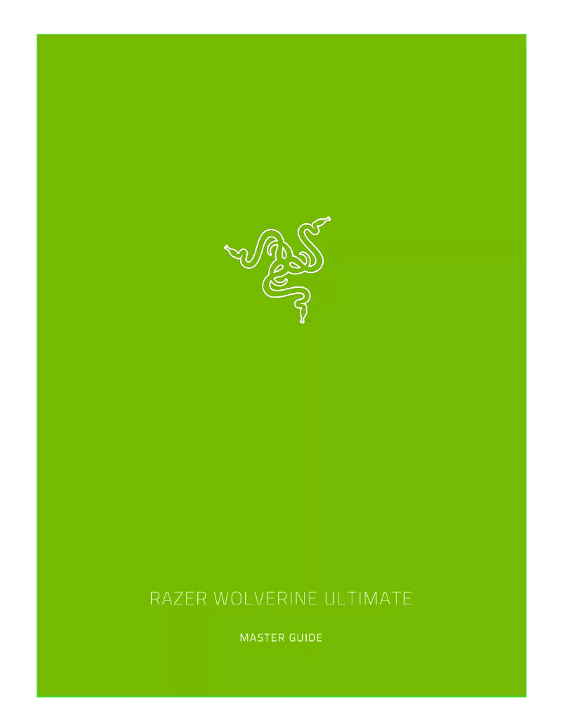 Page 1 de la notice Manuel utilisateur Razer Wolverine Ultimate (Xbox One)