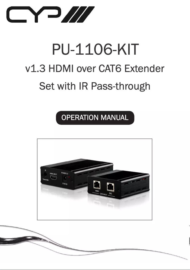 Page 1 of the manual User Manual CYP PU-1106RX