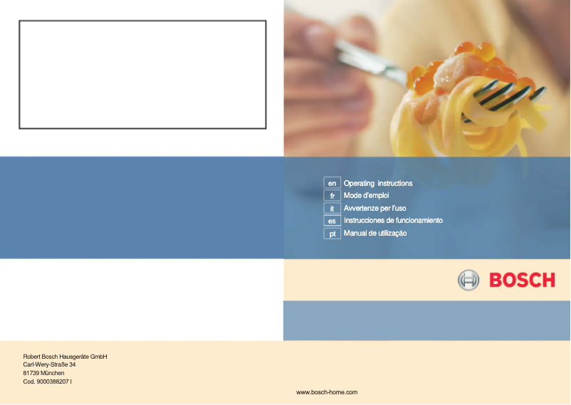 Page 1 of the manual User Manual Bosch PCC615B80E