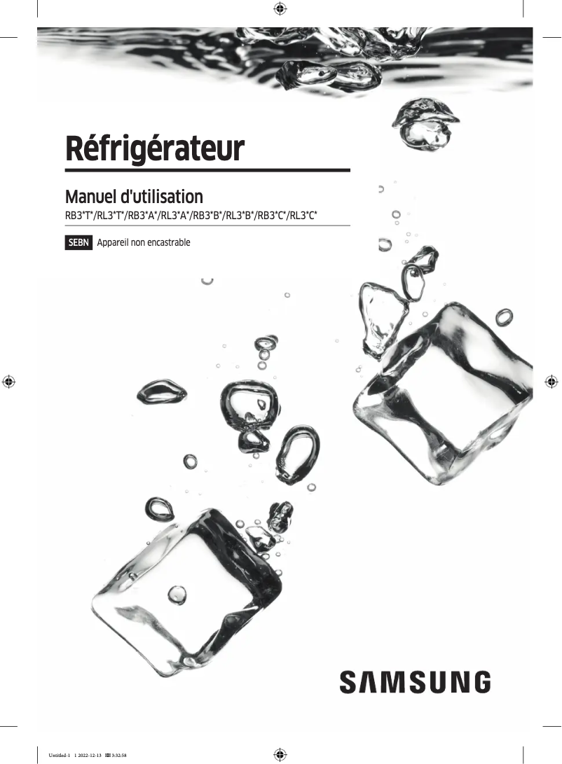 Página 1 del manual Manual de usuario Samsung RL38C602CSA