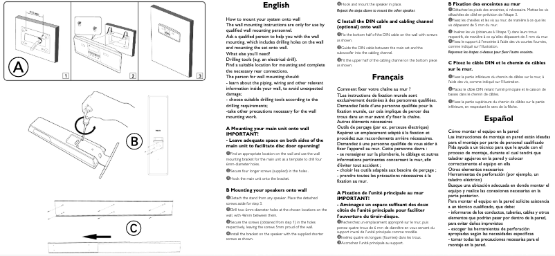 Página 1 del manual Guía de instalación Philips MCD988