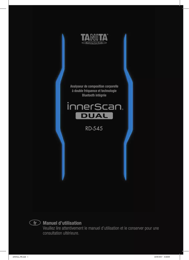Page 1 de la notice Manuel utilisateur Tanita RD-545