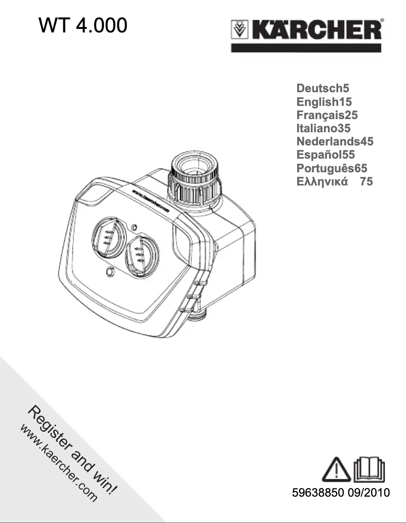 Page 1 de la notice Manuel utilisateur Kärcher WT 4.000