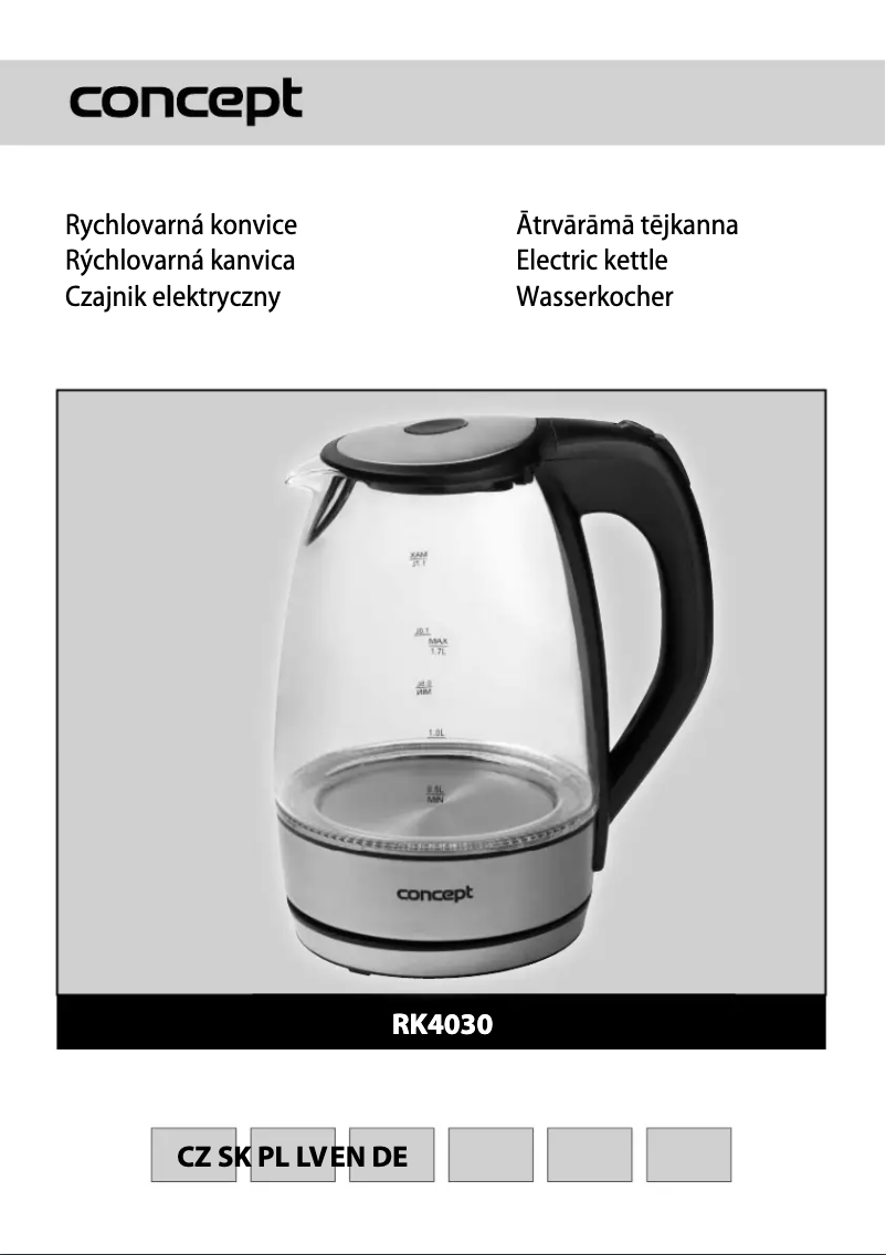 Page 1 de la notice Manuel utilisateur Concept RK-4030RE